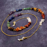 Chakra Gemstones Design Eyeglass Chain Eyewear Retainer Eyeglass Strap Holder Eyeglass Necklace Women Eyeglass Chain -FREE Eyeglass Case