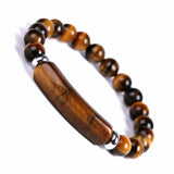 Elegant   Tiger Eye Natural Stone Bracelet (8mm beads)