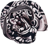Islamic Hijab Jacquard Scarf - Powder Black - Special Product Made in Turkey