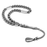 Stainless Steel Prayer Beads, Worry Beads, Tesbih, Tasbih, Tasbeeh, Misbaha, Masbaha, Subha, Sebha, Rosary -6mm 33 Small Beads-