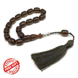 Relaxing Stress Relief Big Beads Prayer Beads, Worry Beads, Masbaha, Maskot Tesbih, Tasbih, Misbaha  (16x13 mm 17 Olive Green Resin Beads)