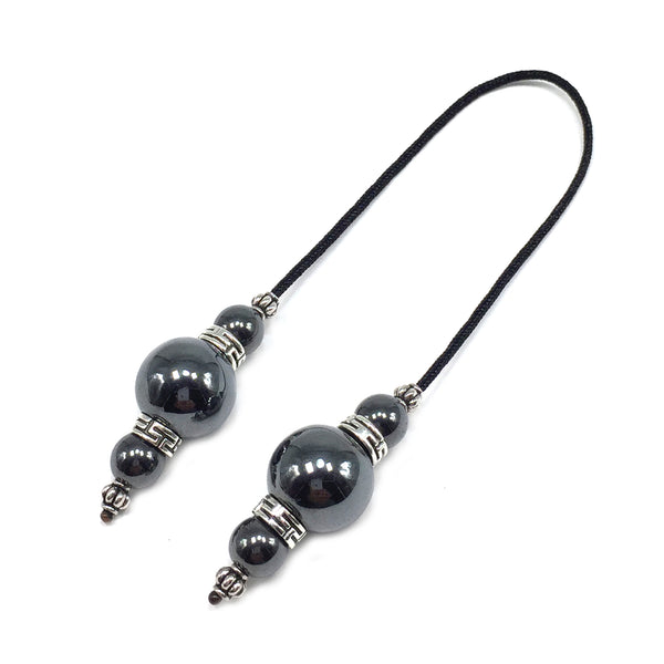 Greek KOMBOLOI  BEGLERI Worry Beads Anxiety Beads Rosary Relaxation Stress Relief -HEMATITE  STONE BEADS -