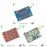 Authentic Patterned Versatile Purse, Cell Phone Bag, Woven Zipper Pouch, Keyring Pouch, Coin Wallet, Hip Purse, Women Makeup Wallet -M1-