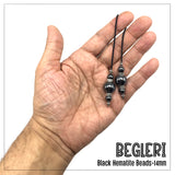 Greek KOMBOLOI  BEGLERI Worry Beads Anxiety Beads Rosary Relaxation Stress Relief -HEMATITE  STONE BEADS -