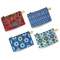 Authentic Patterned Versatile Purse, Cell Phone Bag, Woven Zipper Pouch, Keyring Pouch, Coin Wallet, Hip Purse, Women Makeup Wallet -M2-