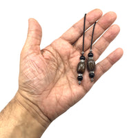 Greek KOMBOLOI  BEGLERI Worry Beads Anxiety Beads Rosary Relaxation Stress Relief -SARDONYX AGATE  STONE BEADS -
