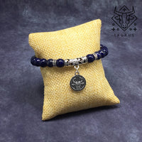 TAURUS ZODIAC Healing Gemstone Bracelets According to Zodiac Series -8 mm Lapis Lazuli Beads- Astrology Healing Stress Relief Bracelets