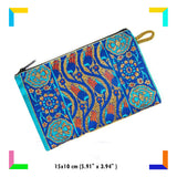 Authentic Patterned Versatile Purse, Cell Phone Bag, Woven Zipper Pouch, Keyring Pouch, Coin Wallet, Hip Purse, Women Makeup Wallet -M1-