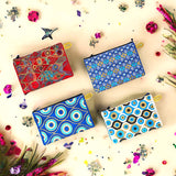 Authentic Patterned Versatile Purse, Cell Phone Bag, Woven Zipper Pouch, Keyring Pouch, Coin Wallet, Hip Purse, Women Makeup Wallet -M2-