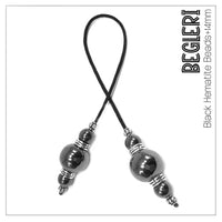 Greek KOMBOLOI  BEGLERI Worry Beads Anxiety Beads Rosary Relaxation Stress Relief -HEMATITE  STONE BEADS -