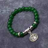 AQUARIUS ZODIAC Healing Gemstone Bracelets According to Zodiac Series -8 mm Green Jade Beads- Astrology Healing Stress Relief Bracelets