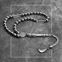 Stainless Steel Prayer Beads, Worry Beads, Tesbih, Tasbih, Tasbeeh, Misbaha, Masbaha, Subha, Sebha, Rosary -6mm 33 Small Beads-