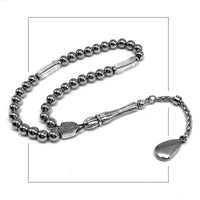 Stainless Steel Prayer Beads, Worry Beads, Tesbih, Tasbih, Tasbeeh, Misbaha, Masbaha, Subha, Sebha, Rosary -6mm 33 Small Beads-