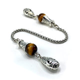 Greek KOMBOLOI Series- Worry Beads Begleri Pony Anxiety Beads Rosary Relaxation Stress Relief (Tiger Eye begleri and Bracelet)