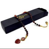 -Swing Beads Collection- Prayer Beads Tesbih Tasbih Tasbeeh Misbaha Masbaha Subha Sebha Sibha Rosary (Model 7 -RED Agate Stone -8 mm 33 Diameter Beads)