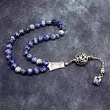 FANTASTIC EAGLE CLAW SERIES Blue Spot Stone Prayer Beads-Tesbih-Tasbih (8 mm-33 beads)