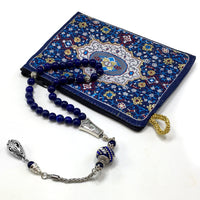 -PRESTIGE SERIES- Lapis Lazuli Stone Prayer Beads-Tesbih-Tasbih-Tasbeeh-Misbaha (8 mm 33 beads)