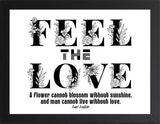Framed Wisdom Posters - Positive Quotes Wall Art for Mental Health & Therapy - Home Office Decor Self Love Prints (AMORE, 7" L x 5" W, Framed)