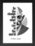 Famous Quote Framed Poster, Famous Quotes Poster, Famous Inspirational and Motivational Wall Art, Motivational Quotes, Home and Office Wall Art Deco ((SET OF TWO) MORGAN FREEMAN-PAULO COELHO, 7"L x 5"W, Framed)