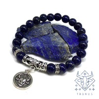 TAURUS ZODIAC Healing Gemstone Bracelets According to Zodiac Series -8 mm Lapis Lazuli Beads- Astrology Healing Stress Relief Bracelets