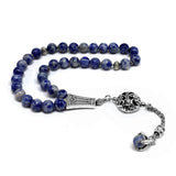 FANTASTIC EAGLE CLAW SERIES Blue Spot Stone Prayer Beads-Tesbih-Tasbih (8 mm-33 beads)