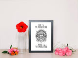 Framed Motivational Posters, Motivational Wall Art, Mental-Love-Health Quotes, Positive Quotes, Motivational, Entrepreneur (BE A WARRIOR NOT A WORRIER, 7" L x 5" W, Framed)