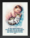 Framed Muslim Kids Posters, Quran Verses for Children, Muslim Kids Wall Art, Islamic Nursery Decor, Islamic Gifts, Dua Quotes, Islamic Education Poster (ALLAH, 7" L x 5" W, Framed)