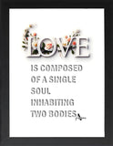 Framed Mental Health Posters -Wall Art, Mental Health Quotes, Therapy - Positive Quotes, Therapy Home Office Decor, Mental Health Awareness, Self Love Posters (A HEALTHY MIND IS A WEALTHY SOUL, 7"L x 5"W, Framed)