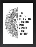 Framed Motivational Posters, Motivational Wall Art, Mental-Love-Health Quotes, Positive Quotes, Motivational, Entrepreneur (BE A WARRIOR NOT A WORRIER, 7" L x 5" W, Framed)