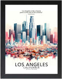 Framed Cityscape Poster, Modern City Prints, US Cities Skyline Wall Art, Travel Photography Decor, Beautiful Urban Posters for Home Deco (CHICAGO ILLINOIS, 7" L x 5" W, Framed)