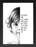 Framed Wisdom Posters - Positive Quotes Wall Art for Mental Health & Therapy - Home Office Decor Self Love Prints (AMORE, 7" L x 5" W, Framed)