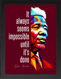 Famous Quote Framed Poster, Famous Quotes Poster, Famous Inspirational and Motivational Wall Art, Motivational Quotes, Home and Office Wall Art Deco ((SET OF TWO) MORGAN FREEMAN-PAULO COELHO, 7"L x 5"W, Framed)