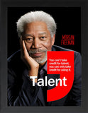 Famous Quote Framed Poster, Famous Quotes Poster, Famous Inspirational and Motivational Wall Art, Motivational Quotes, Home and Office Wall Art Deco ((SET OF TWO) MORGAN FREEMAN-PAULO COELHO, 7"L x 5"W, Framed)