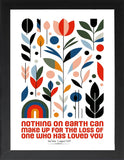 Framed Wisdom Posters - Positive Quotes Wall Art for Mental Health & Therapy - Home Office Decor Self Love Prints (AMORE, 7" L x 5" W, Framed)