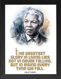 Famous Quote Framed Poster, Famous Quotes Poster, Famous Inspirational and Motivational Wall Art, Motivational Quotes, Home and Office Wall Art Deco ((SET OF TWO) MORGAN FREEMAN-PAULO COELHO, 7"L x 5"W, Framed)