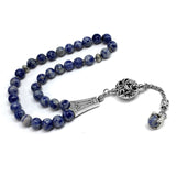 FANTASTIC EAGLE CLAW SERIES Blue Spot Stone Prayer Beads-Tesbih-Tasbih (8 mm-33 beads)