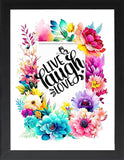 Framed Motivational Posters, Motivational Wall Art, Mental-Love-Health Quotes, Positive Quotes, Motivational, Entrepreneur (BE A WARRIOR NOT A WORRIER, 7" L x 5" W, Framed)