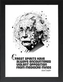 Famous Quote Framed Poster, Famous Quotes Poster, Famous Inspirational and Motivational Wall Art, Motivational Quotes, Home and Office Wall Art Deco ((SET OF TWO) MORGAN FREEMAN-PAULO COELHO, 7"L x 5"W, Framed)