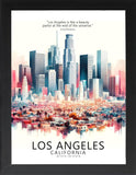 Framed Cityscape Poster, Modern City Prints, US Cities Skyline Wall Art, Travel Photography Decor, Beautiful Urban Posters for Home Deco (CHICAGO ILLINOIS, 7" L x 5" W, Framed)