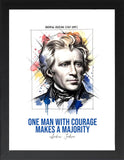 Framed US Presidents Posters, America’s Leaders, US President Quotes, Patriotic Historical Prints, Motivational Home Office Decor & Educational Artwork (Abraham Lincoln, 7L x5 W, Framed)