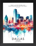 Framed Cityscape Poster, Modern City Prints, US Cities Skyline Wall Art, Travel Photography Decor, Beautiful Urban Posters for Home Deco (CHICAGO ILLINOIS, 7" L x 5" W, Framed)