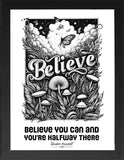 Framed Motivational Posters, Motivational Wall Art, Mental-Love-Health Quotes, Positive Quotes, Motivational, Entrepreneur (BE A WARRIOR NOT A WORRIER, 7" L x 5" W, Framed)