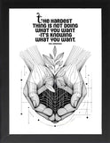 Framed Motivational Wall Art, Motivational Posters, Positive Quotes, Entrepreneur Quotes, Inspirational Quotes, Wall Art, Home Deco (ALWAYS DO YOUR BEST, 7" L x 5" W, Framed)