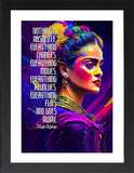 Famous Quote Framed Poster, Famous Quotes Poster, Famous Inspirational and Motivational Wall Art, Motivational Quotes, Home and Office Wall Art Deco ((SET OF TWO) MORGAN FREEMAN-PAULO COELHO, 7"L x 5"W, Framed)