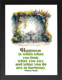 Framed Mental Health Posters -Wall Art, Mental Health Quotes, Therapy - Positive Quotes, Therapy Home Office Decor, Mental Health Awareness, Self Love Posters (A HEALTHY MIND IS A WEALTHY SOUL, 7"L x 5"W, Framed)