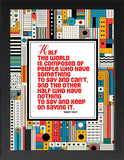 Framed Wisdom Posters - Positive Quotes Wall Art for Mental Health & Therapy - Home Office Decor Self Love Prints (AMORE, 7" L x 5" W, Framed)