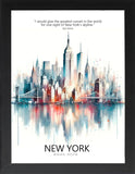 Framed Cityscape Poster, Modern City Prints, US Cities Skyline Wall Art, Travel Photography Decor, Beautiful Urban Posters for Home Deco (CHICAGO ILLINOIS, 7" L x 5" W, Framed)
