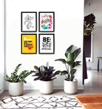 Framed Motivational Posters, Motivational Wall Art, Mental-Love-Health Quotes, Positive Quotes, Motivational, Entrepreneur (BE A WARRIOR NOT A WORRIER, 7" L x 5" W, Framed)
