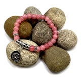 PISCES ZODIAC Healing Gemstone Bracelets According to Zodiac Series -8 mm Rose Quartz Beads- Astrology Healing Stress Relief Bracelets