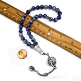 FANTASTIC EAGLE CLAW SERIES Blue Spot Stone Prayer Beads-Tesbih-Tasbih (8 mm-33 beads)